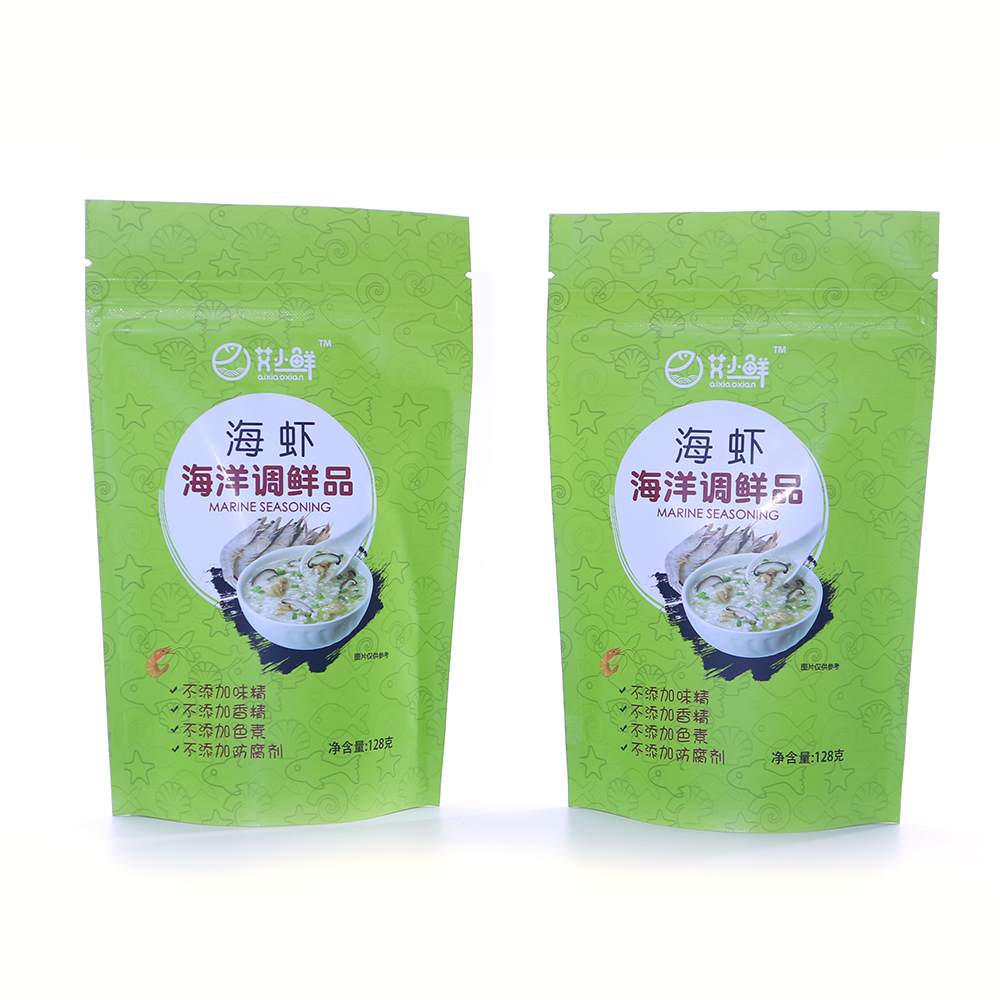 Stand up pouch for seasonings and foods