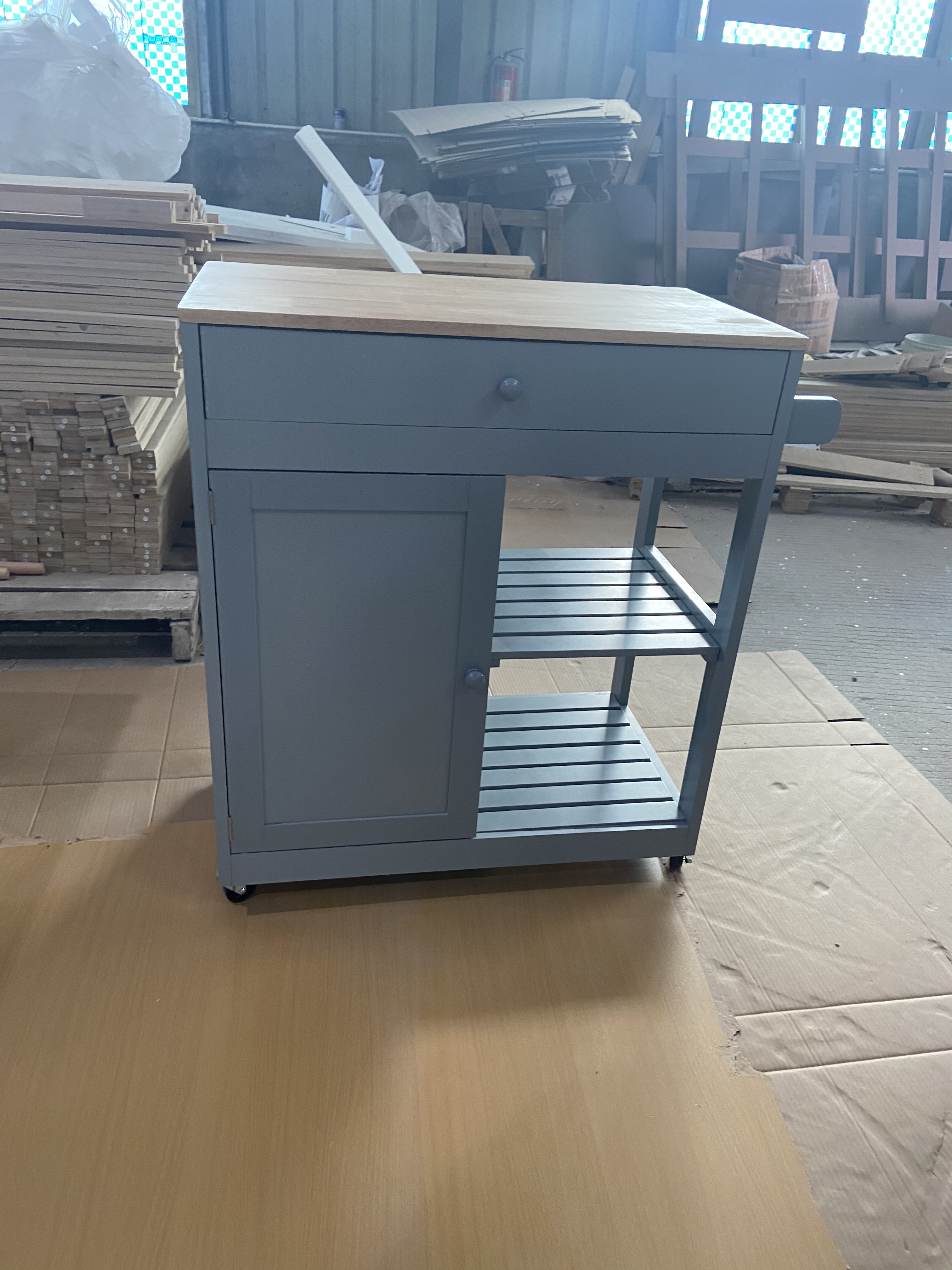 kitchen cart grey