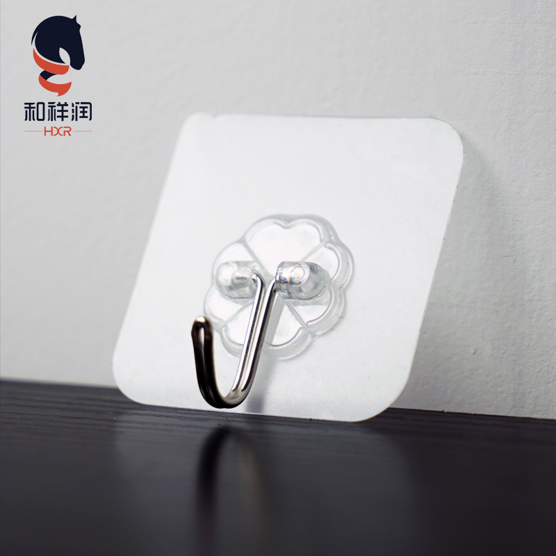 Strong self-adhesive transparent hook