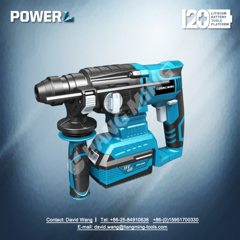 18V lithium battery cordless rotary SDS hammer
