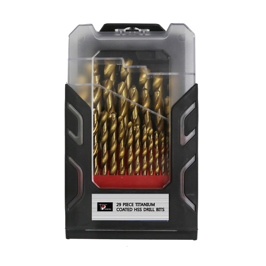 29pcs Titanium coate HSS Drill Bits