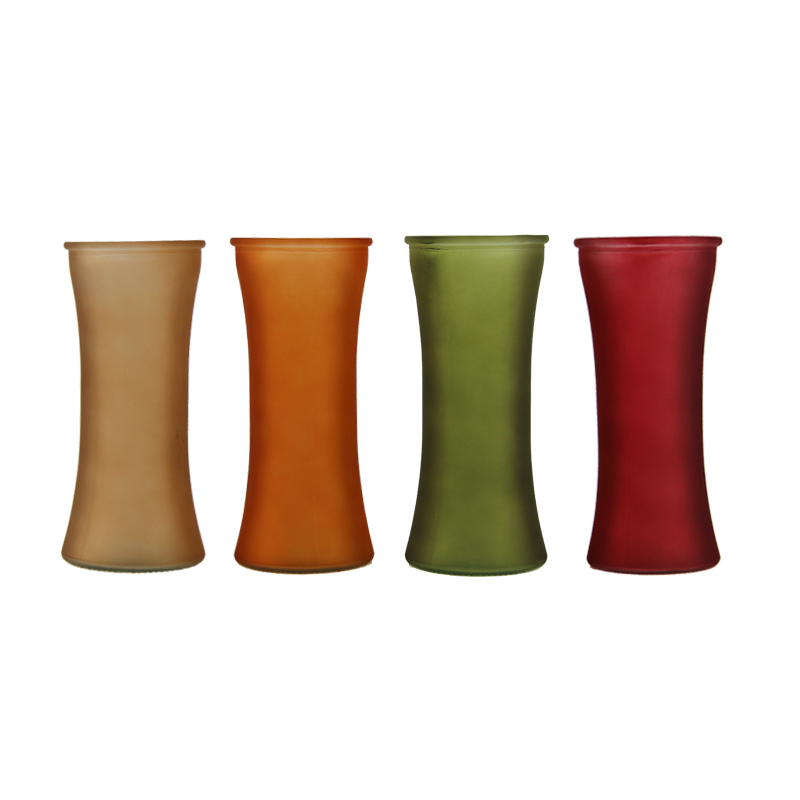 Glass sprayed vase