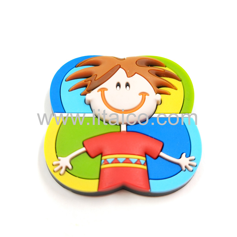 Smile boy PVC refrigerator magnet