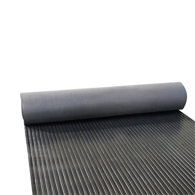 Anti-slip Wide Ribbed Rubber Sheet