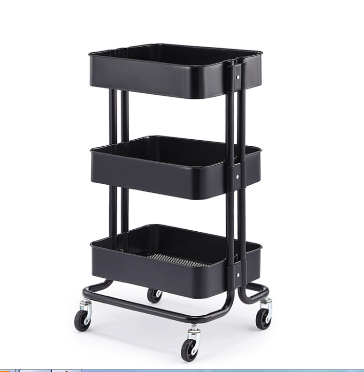 Steel kitchen trolley