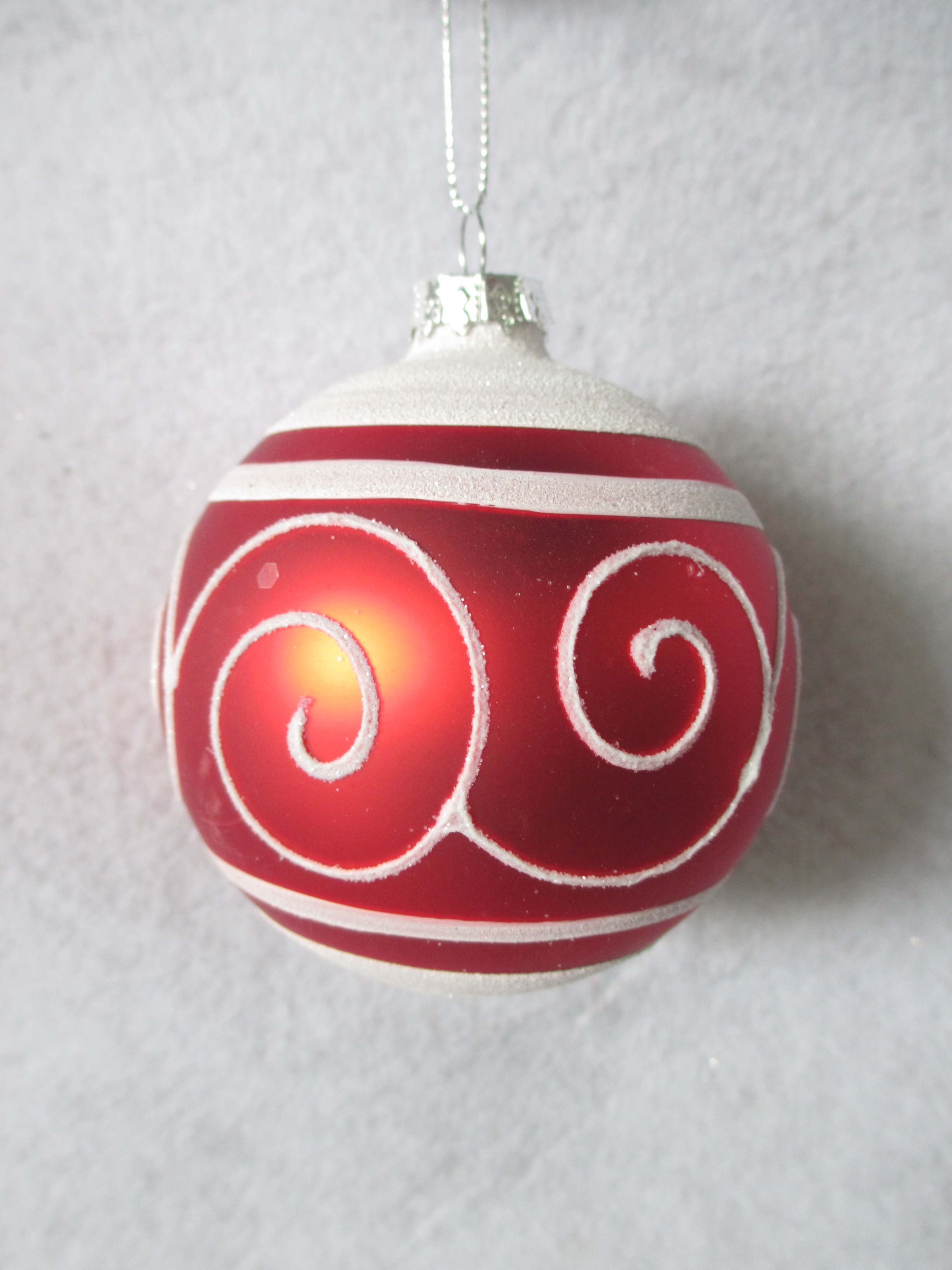 Glass X'mas Ornaments