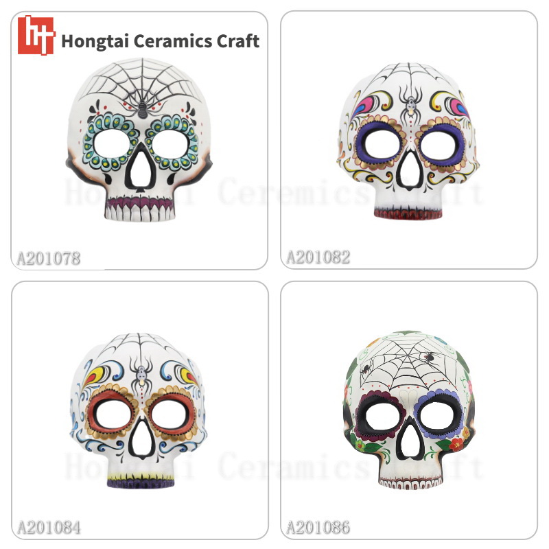 Day of the Dead Mask with Flower DOD Skull mask 1078-1082-108-1086