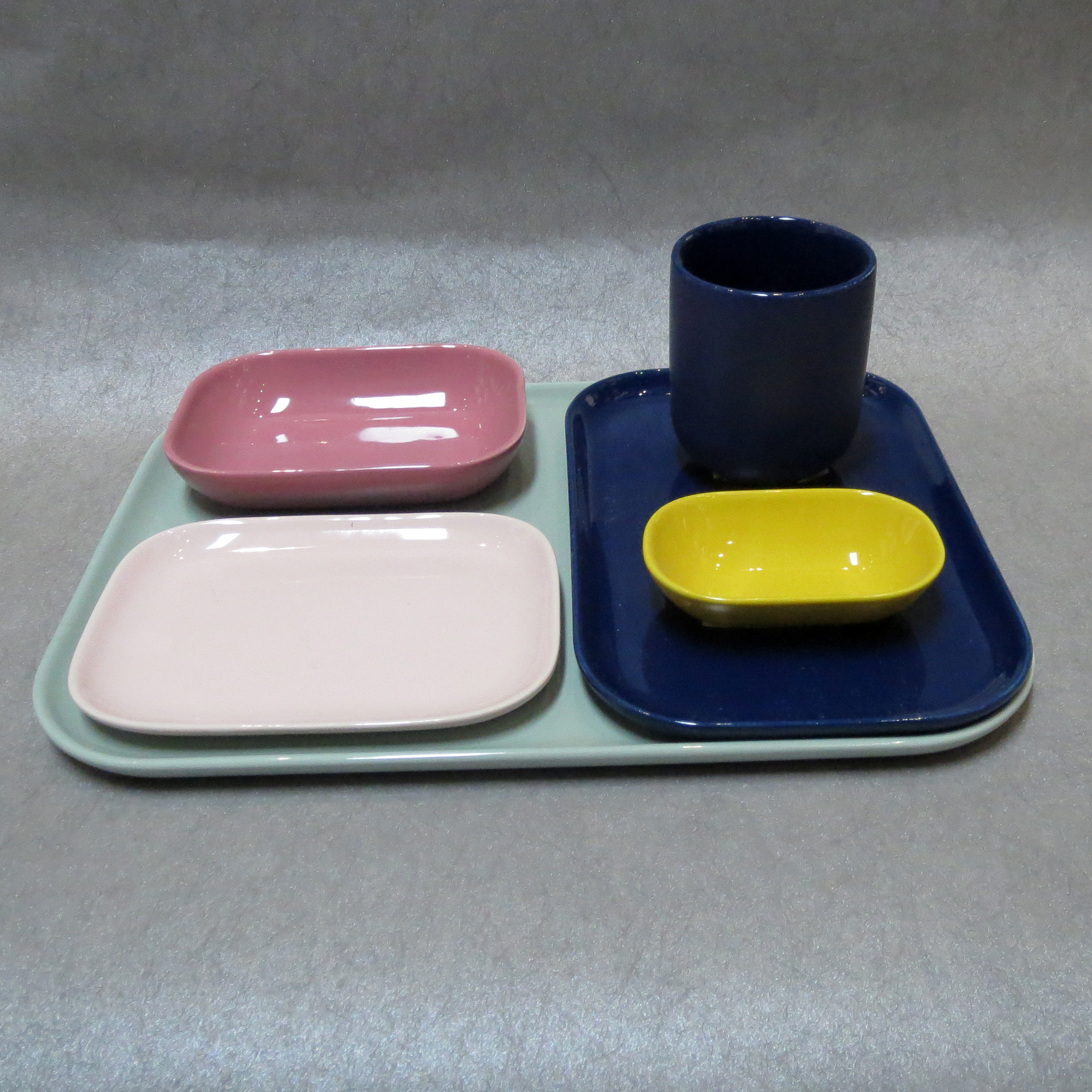 Stoneware Square Dinnerware Set Hot Assorted Colors