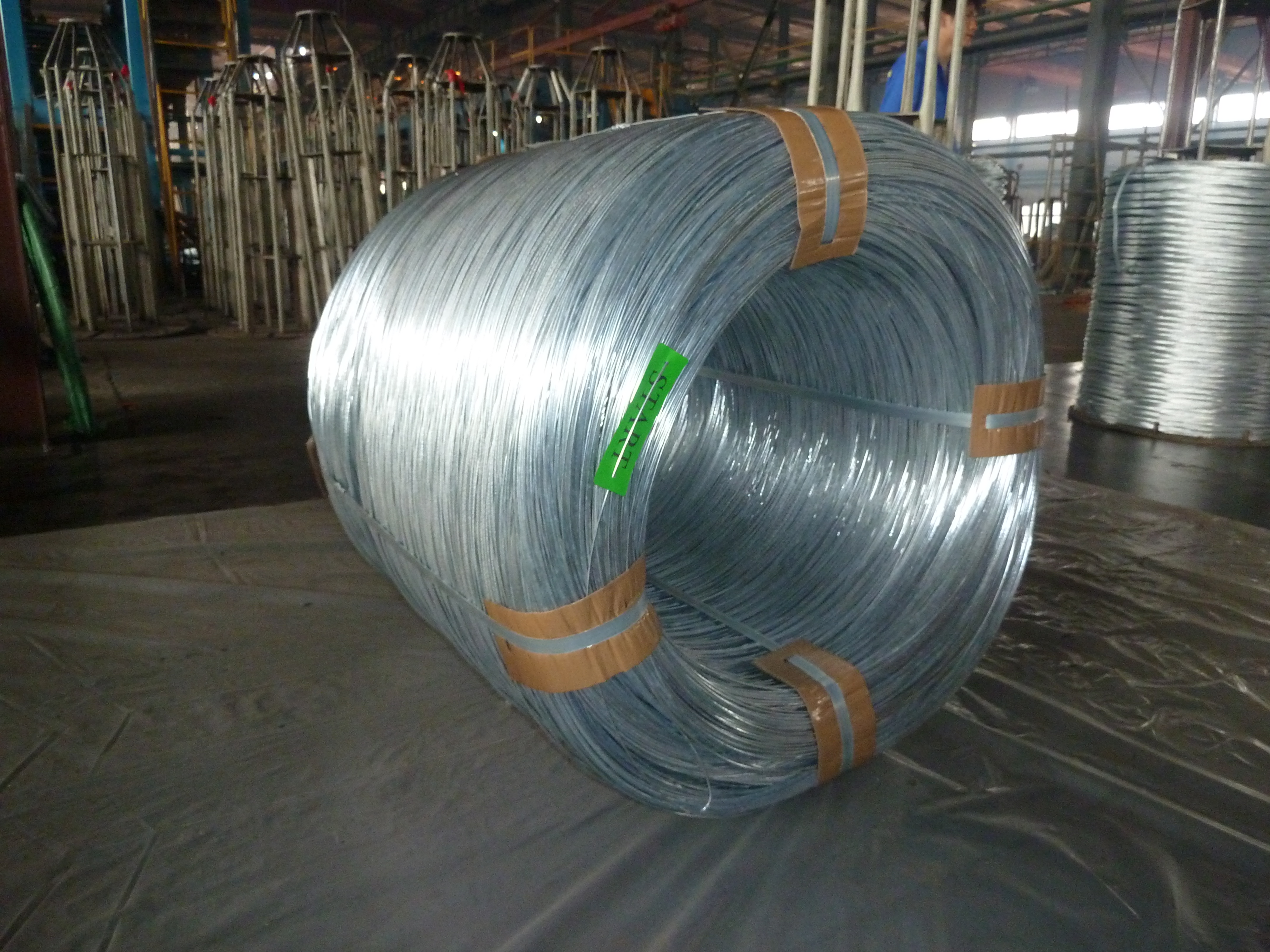 Galvanized steel wire for cable armouring