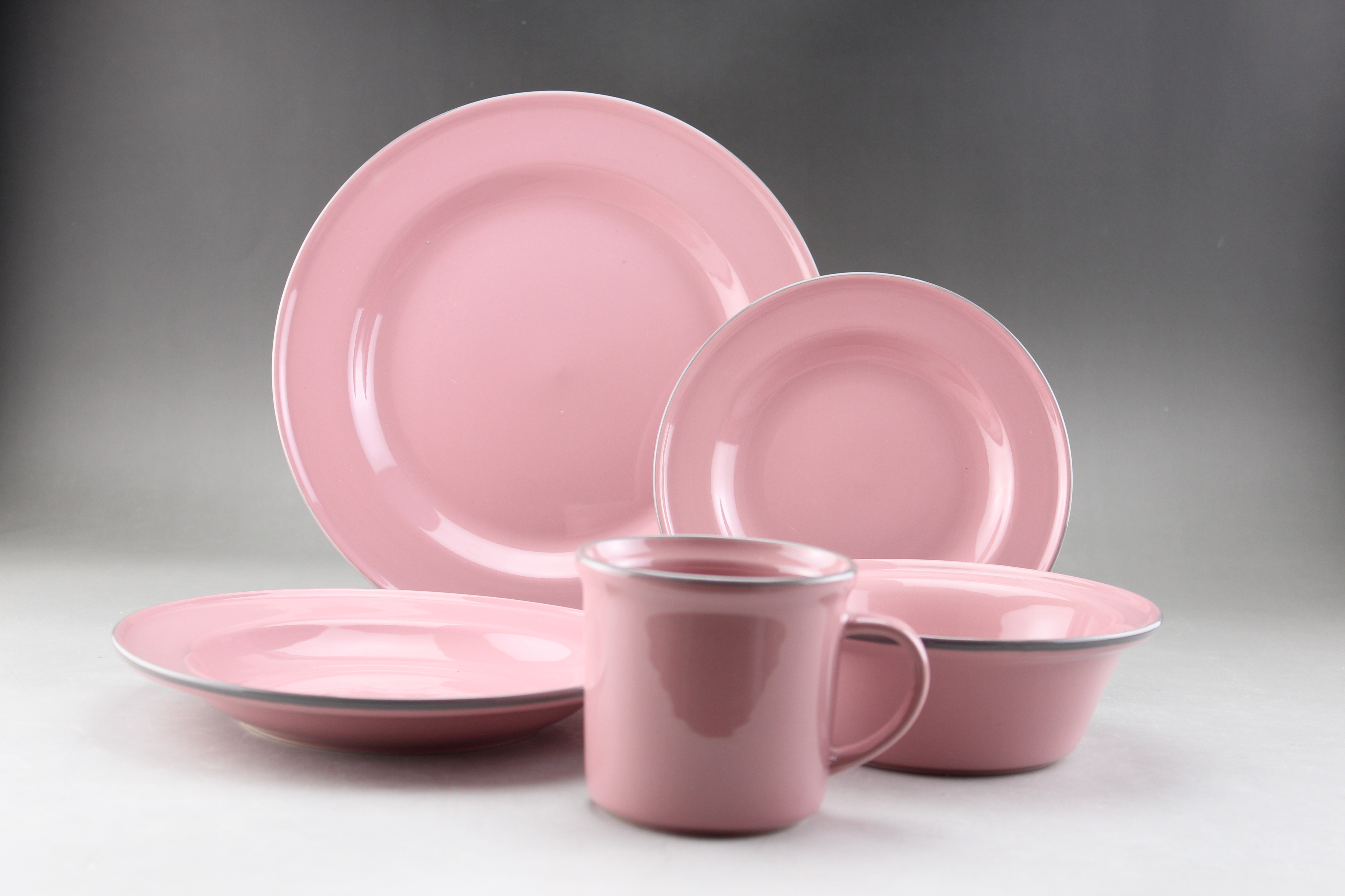 Stoneware Solid Dinner Set