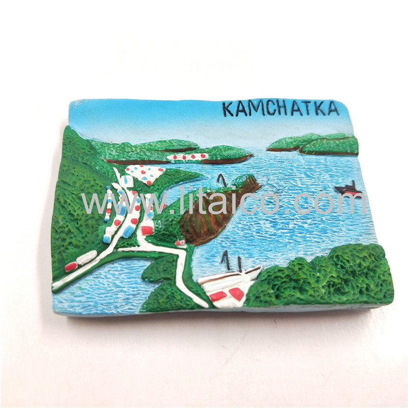 Peninsula seaboard resin refrigerator magnet