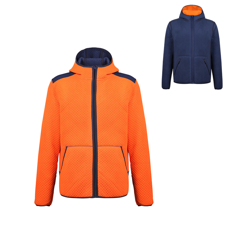 Men's outdoor polar fleece jacket Reversible Hoodie Jacket