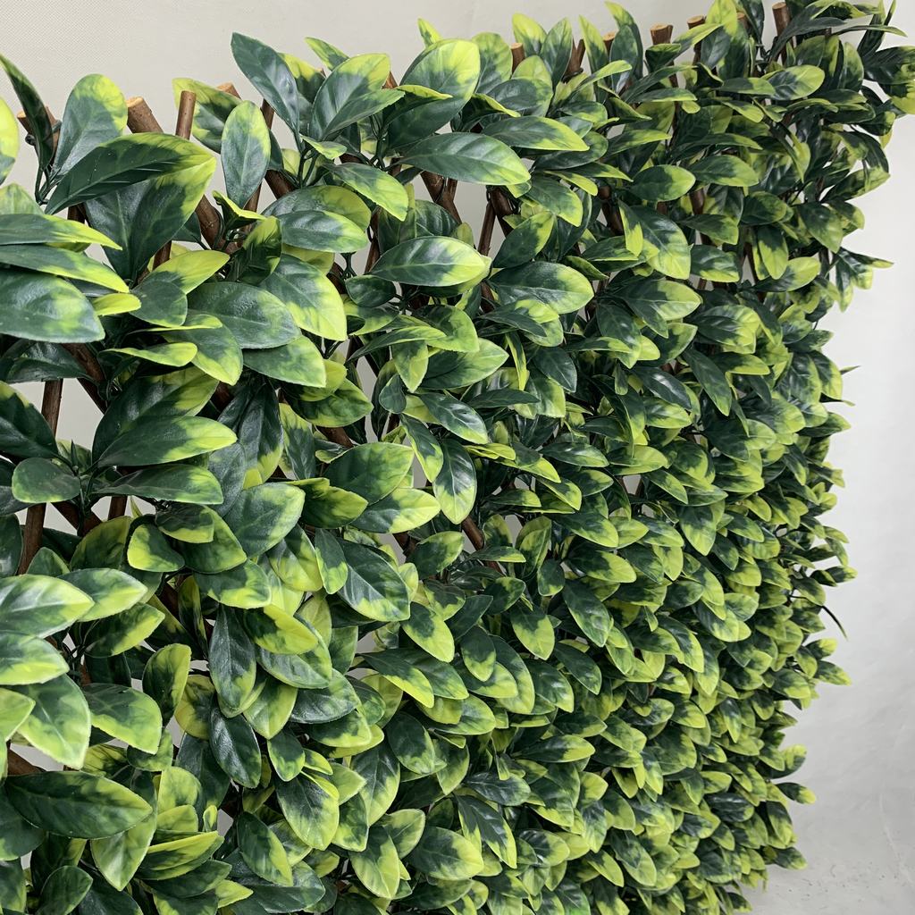 Expandable Willow Trellis with Artificial Leaf