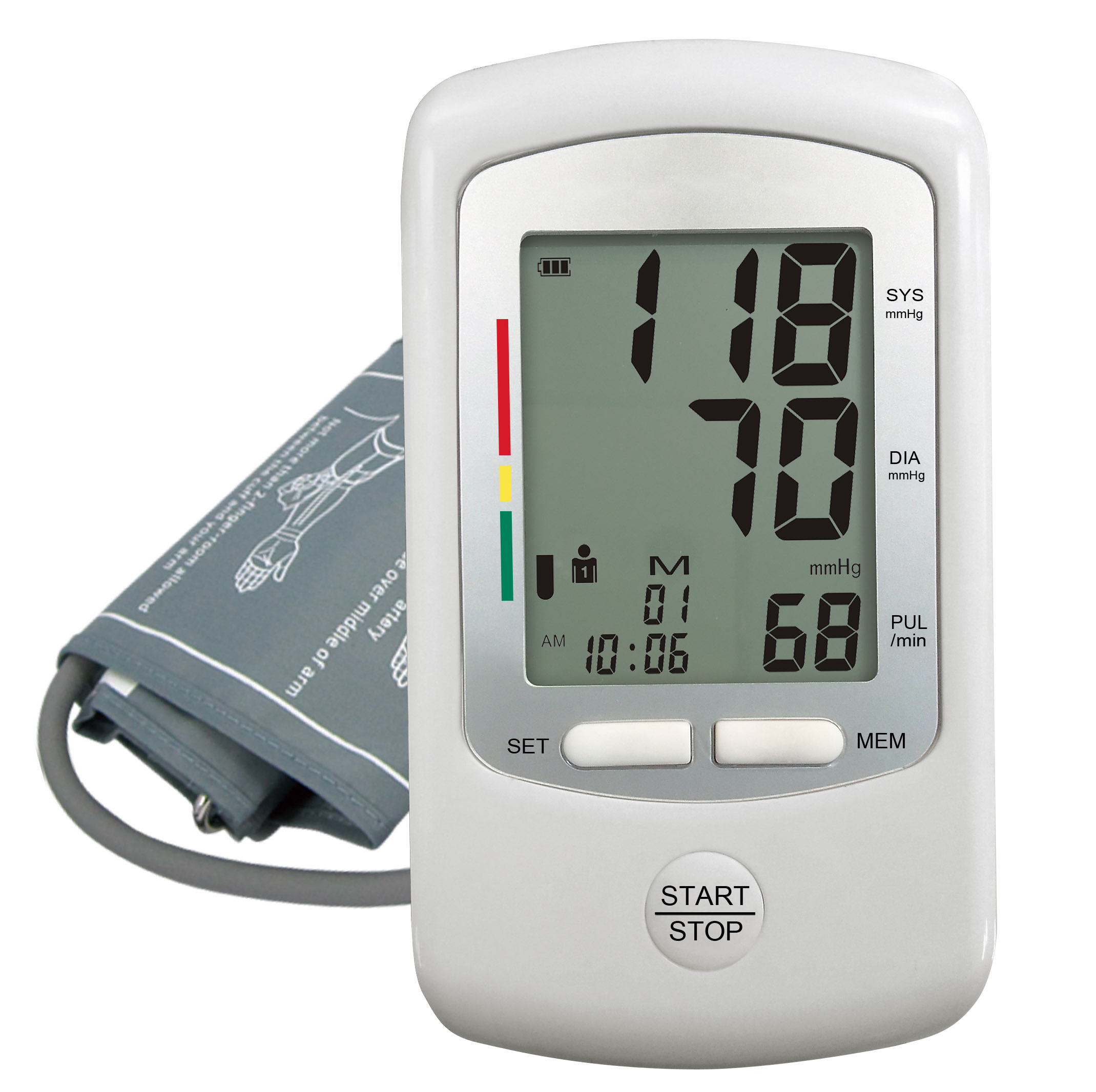 Upper arm blood pressure monitor BP101E