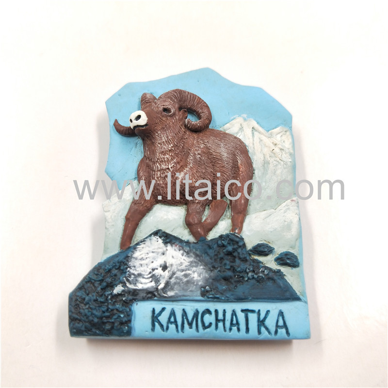 Goat resin refrigerator magnet