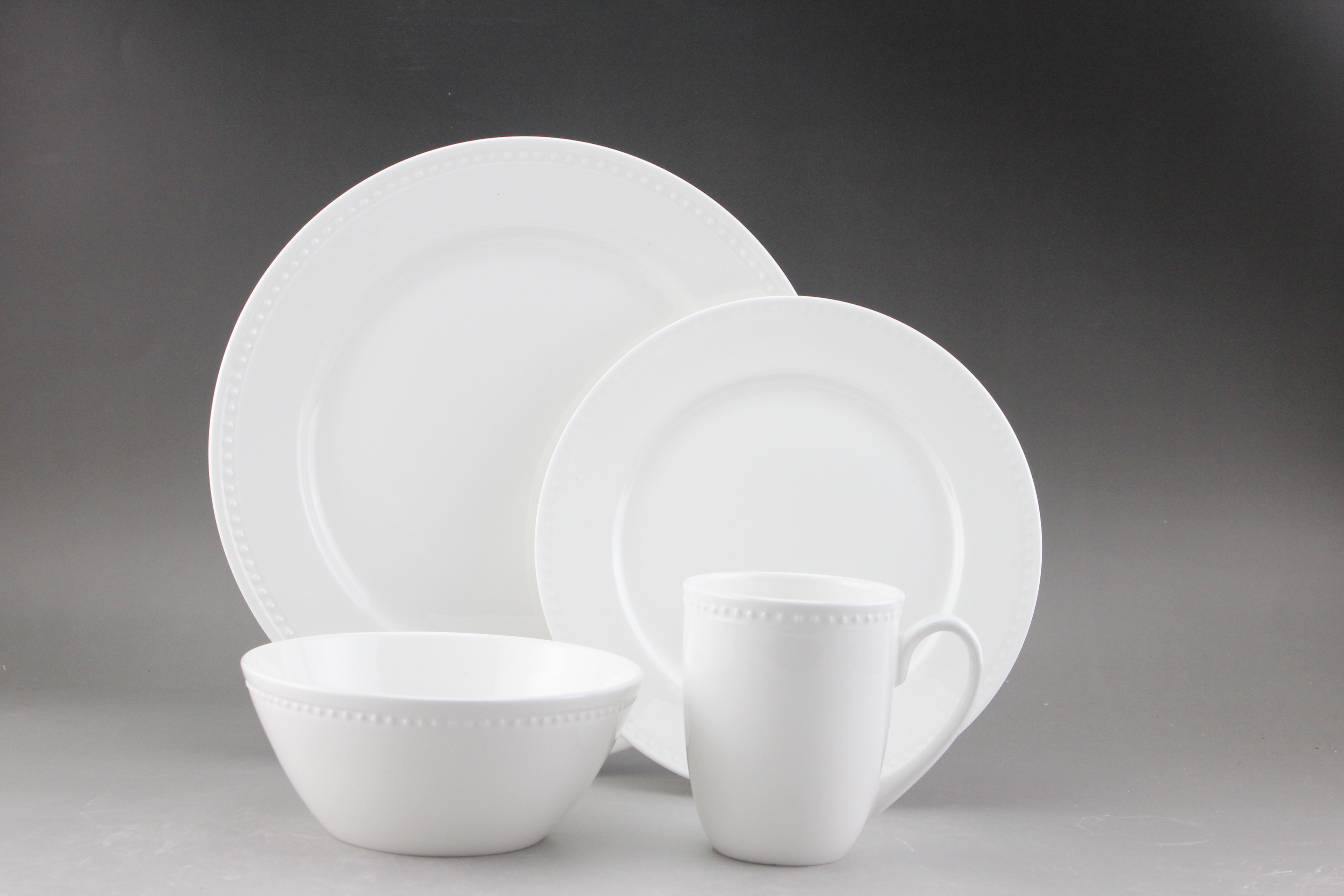 Bonechina Embossed Dinner Set
