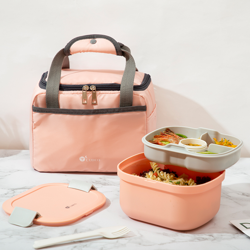 T114 New launched salad box salad bowl with a fork & knife