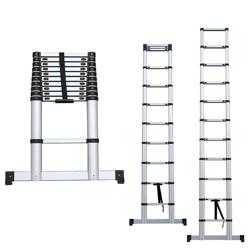 3.2m telescopic ladder with EN131-6 by TUV