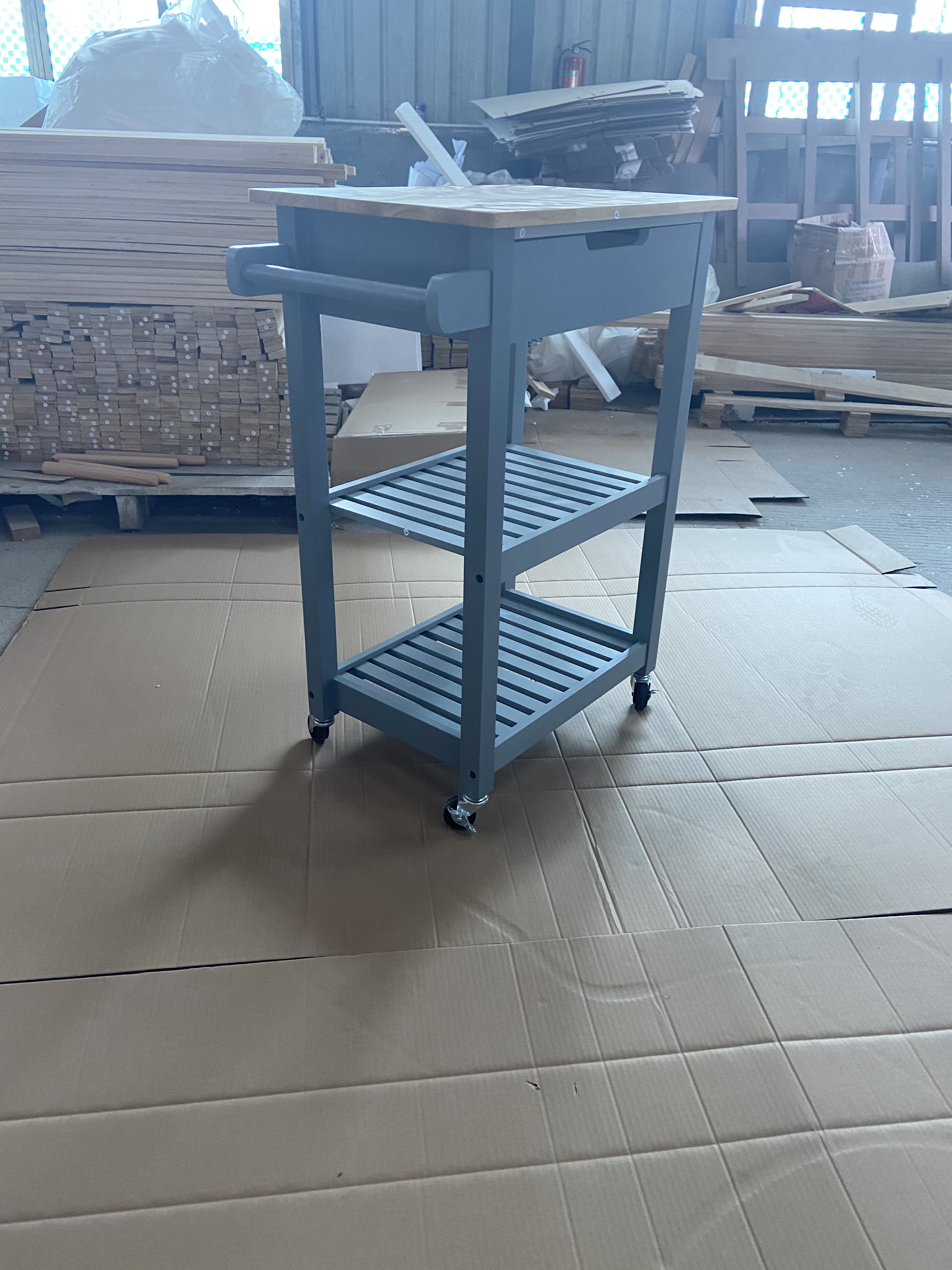 kitchen cart grey