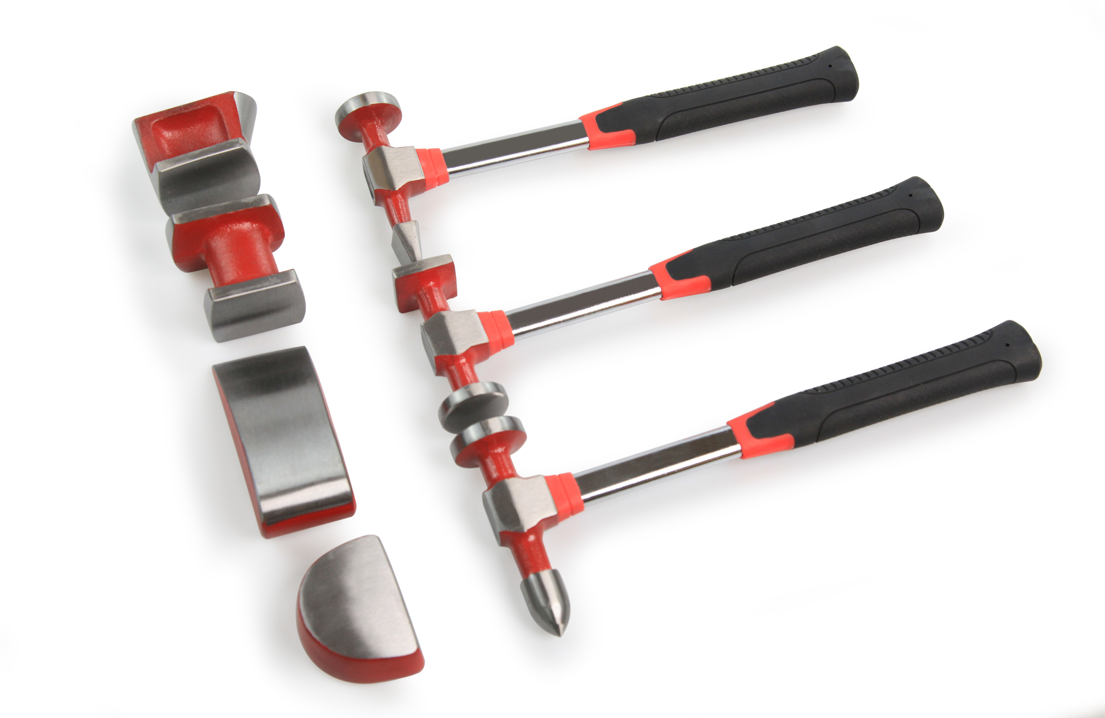 Auto Body Repair Kit, Heavy Duty Auto Body Hammer and Dolly Set of 7 Piece