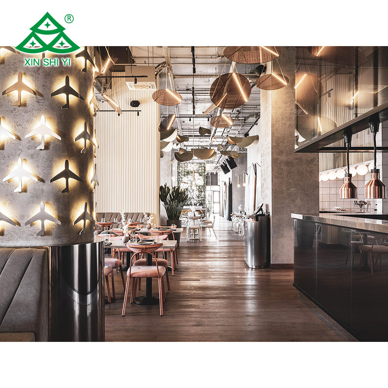 Light Luxury Restaurant Furniture Booth Accepting Customization