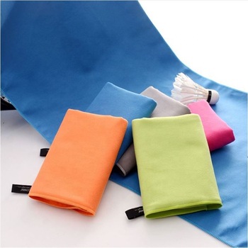 Multifunction printing Microfiber suede sport/ yoga /beach / bath mesh bag towel