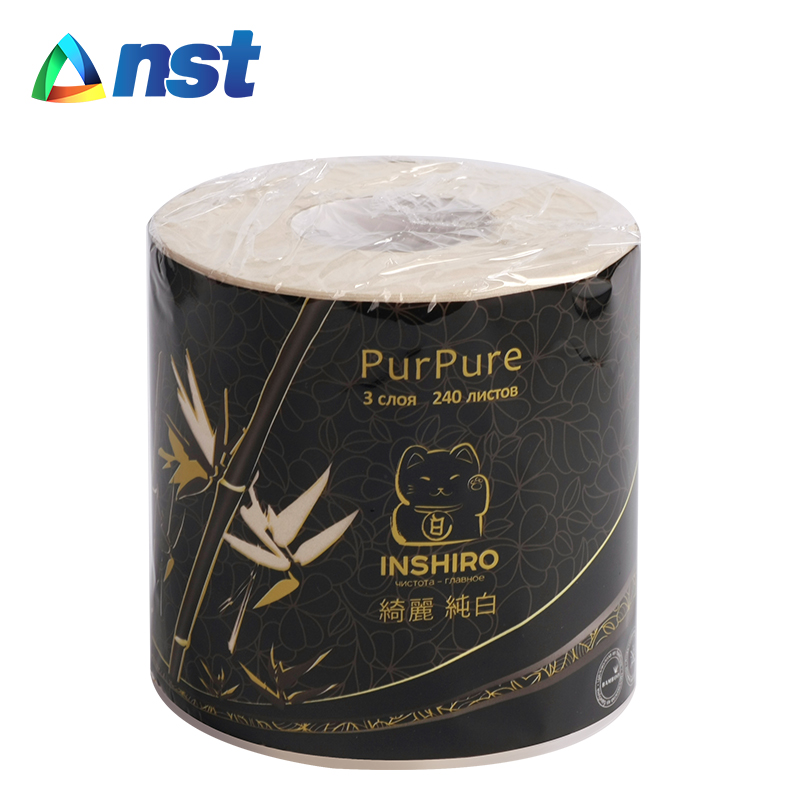 Bamboo Pulp 3 Ply Toilet Tissue Paper from NST factory