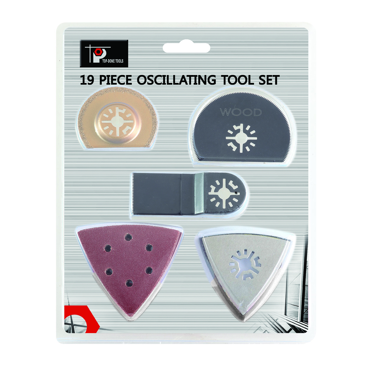 19pcs Oscillating Tool Set