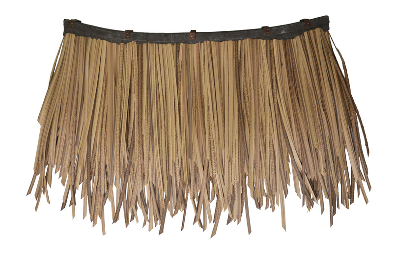 Synthetic thatch roofing tile