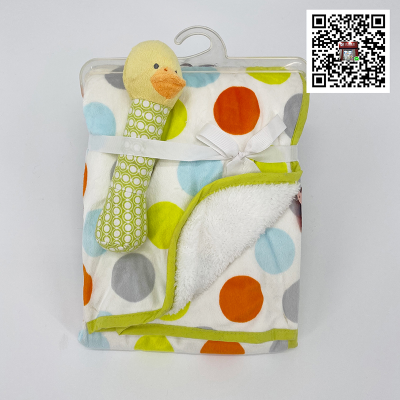 Blanket With Duck Rattle