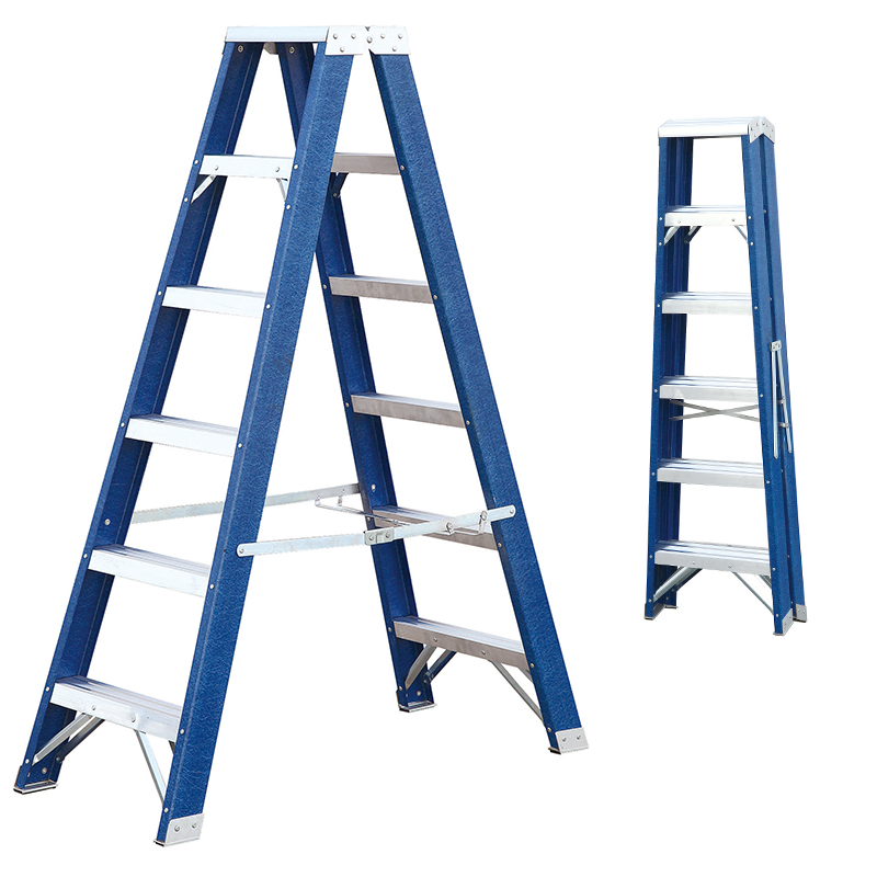 4+1double side fiberglass ladder