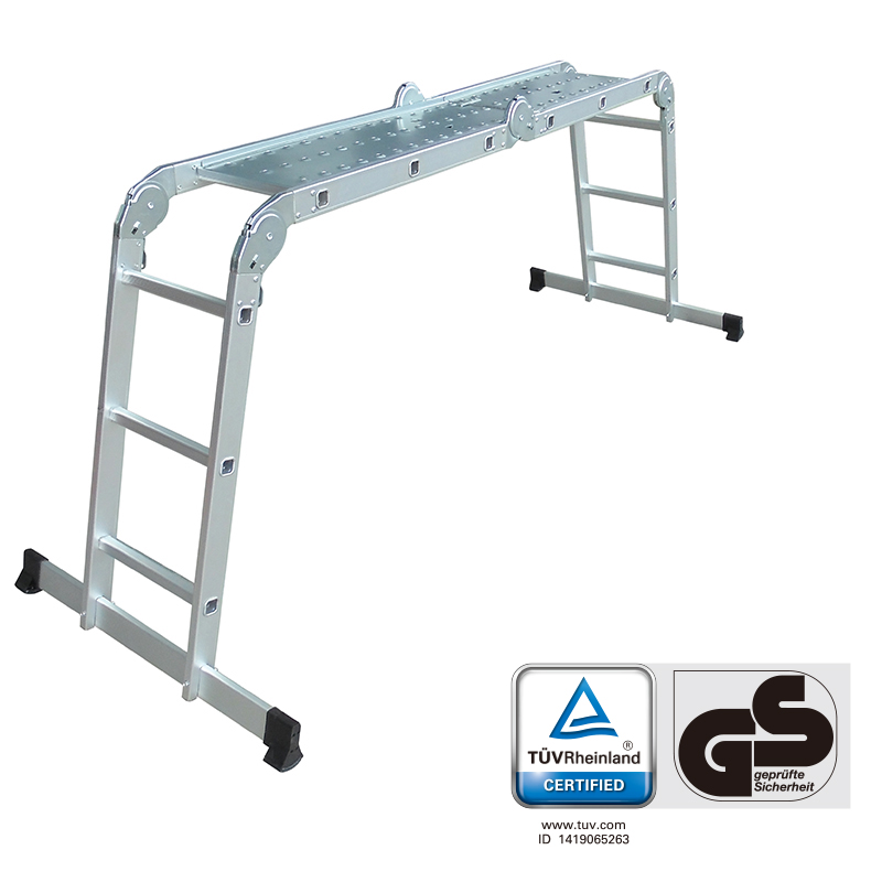 4x3 Aluminium multi-purpose step ladder with EN131 & GS Approval by TUV