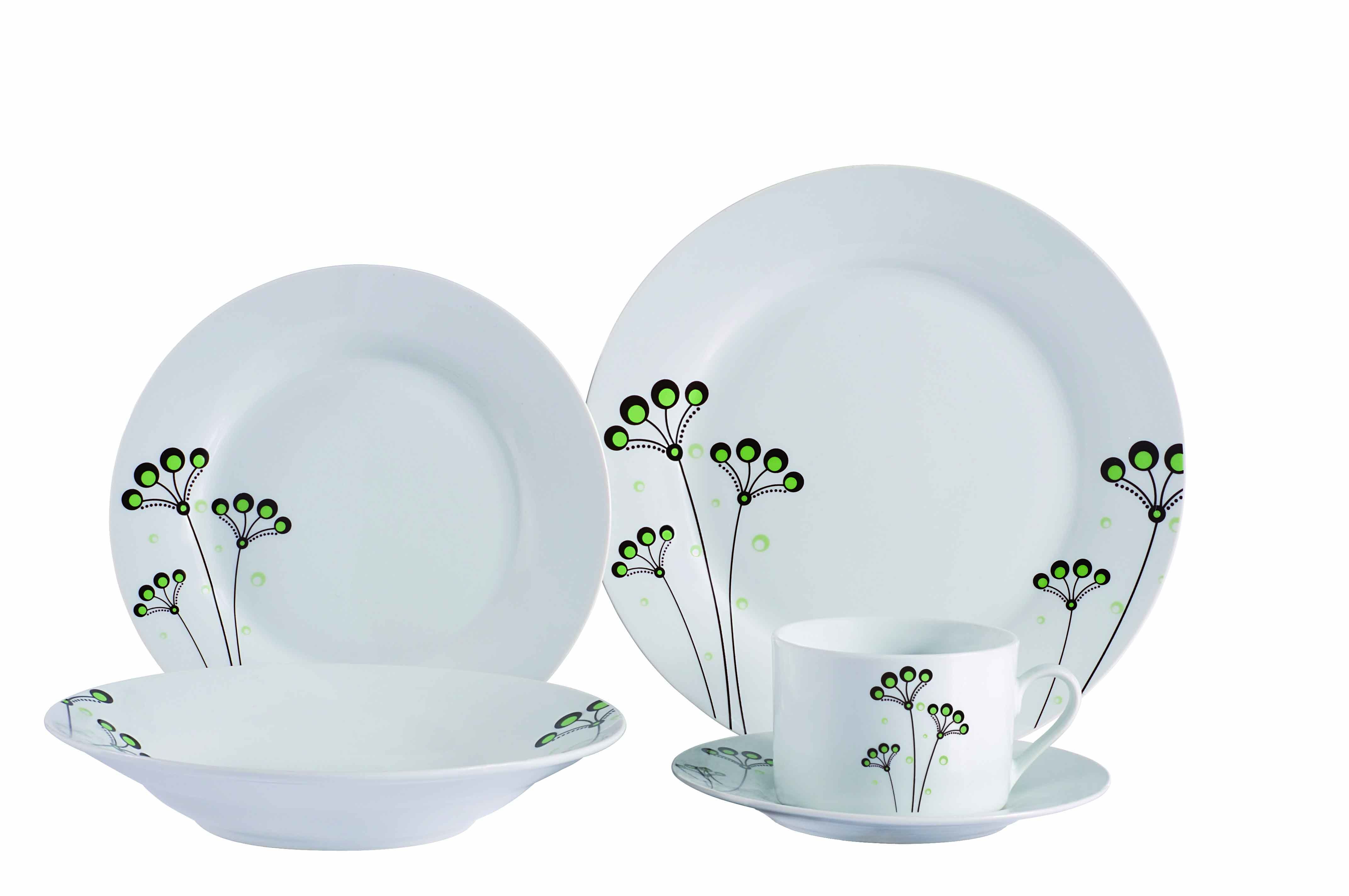 20pcs round dinner set