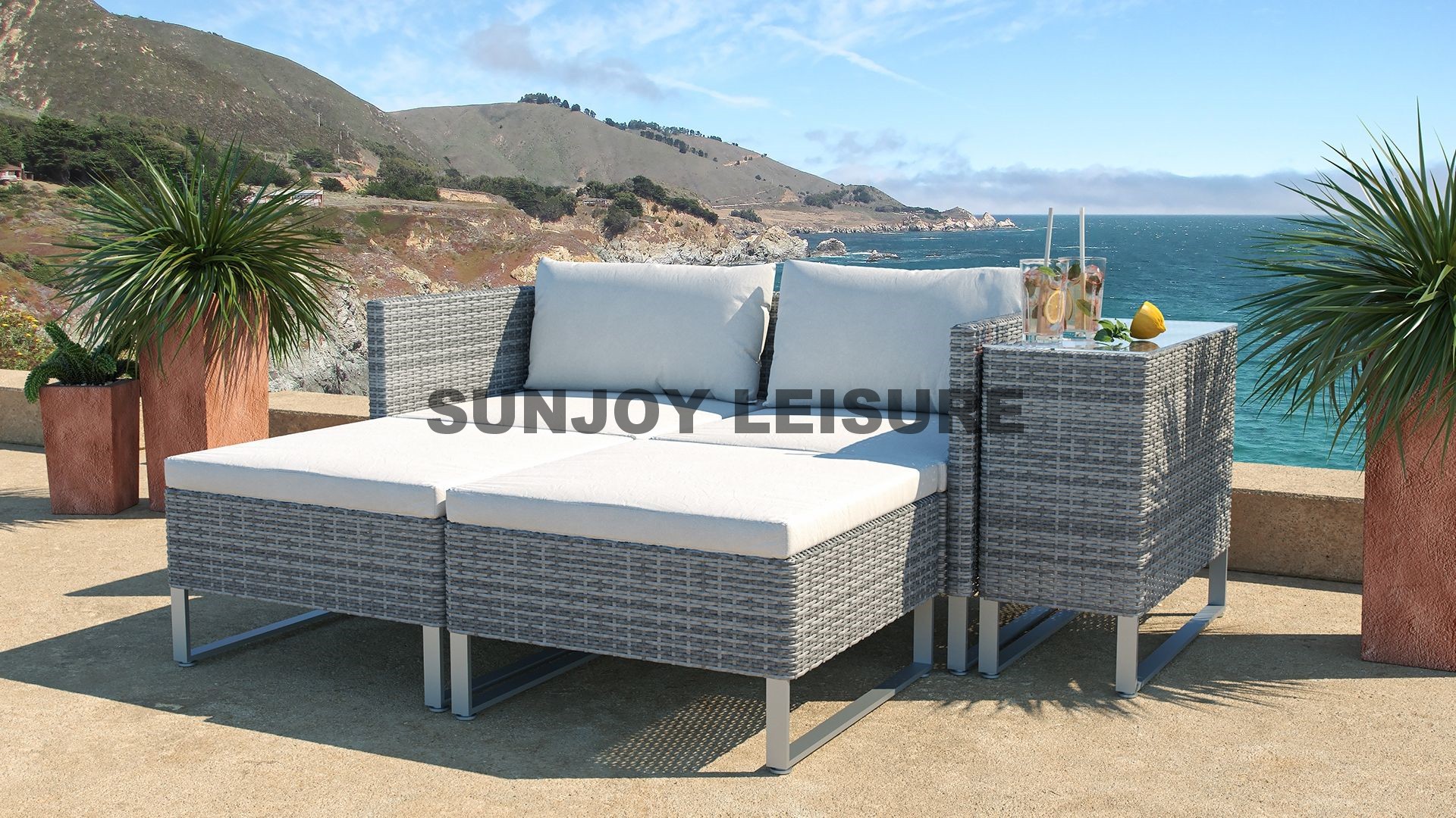 5pcs rattan sofa set