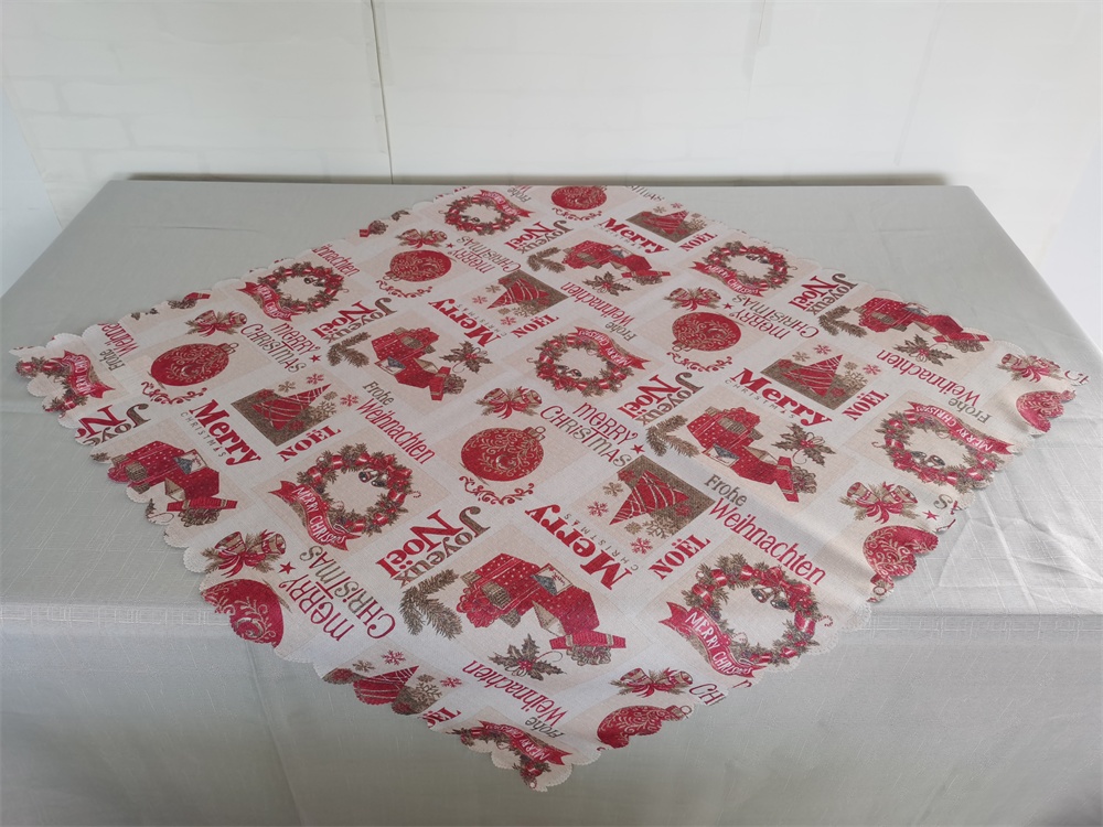 Polyester Printed Christmas Table Cloth