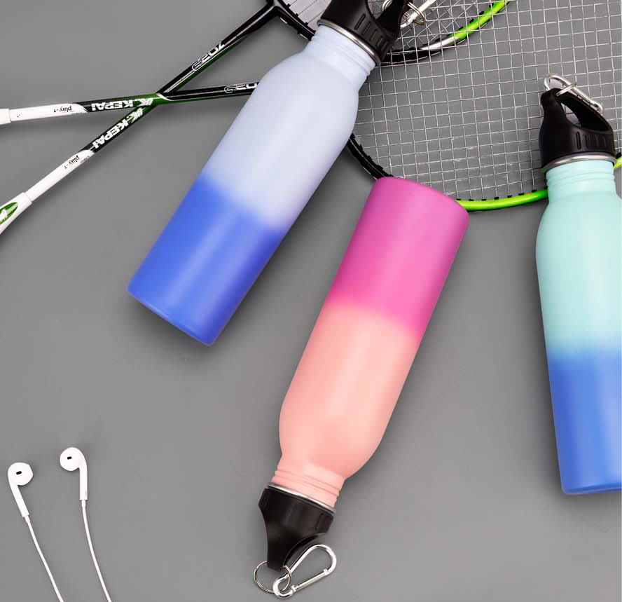 Single Wall stainless steel sports bottle