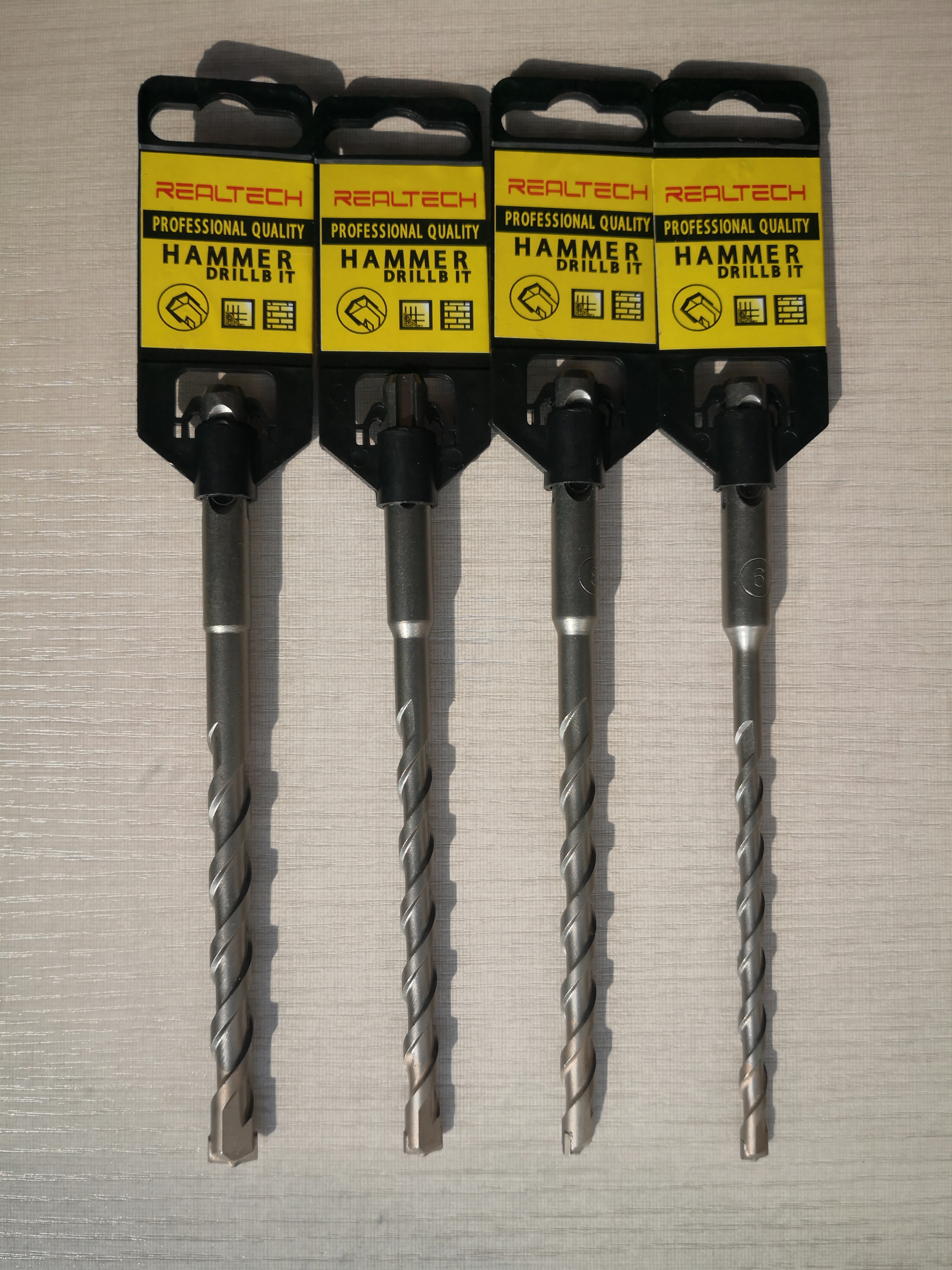Electric hammer drill bit-With special carbide tip