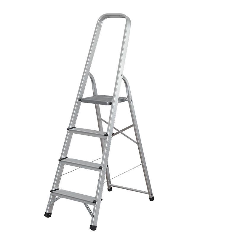 Comfortable 4 treads aluminium step ladders with EN131 certificate