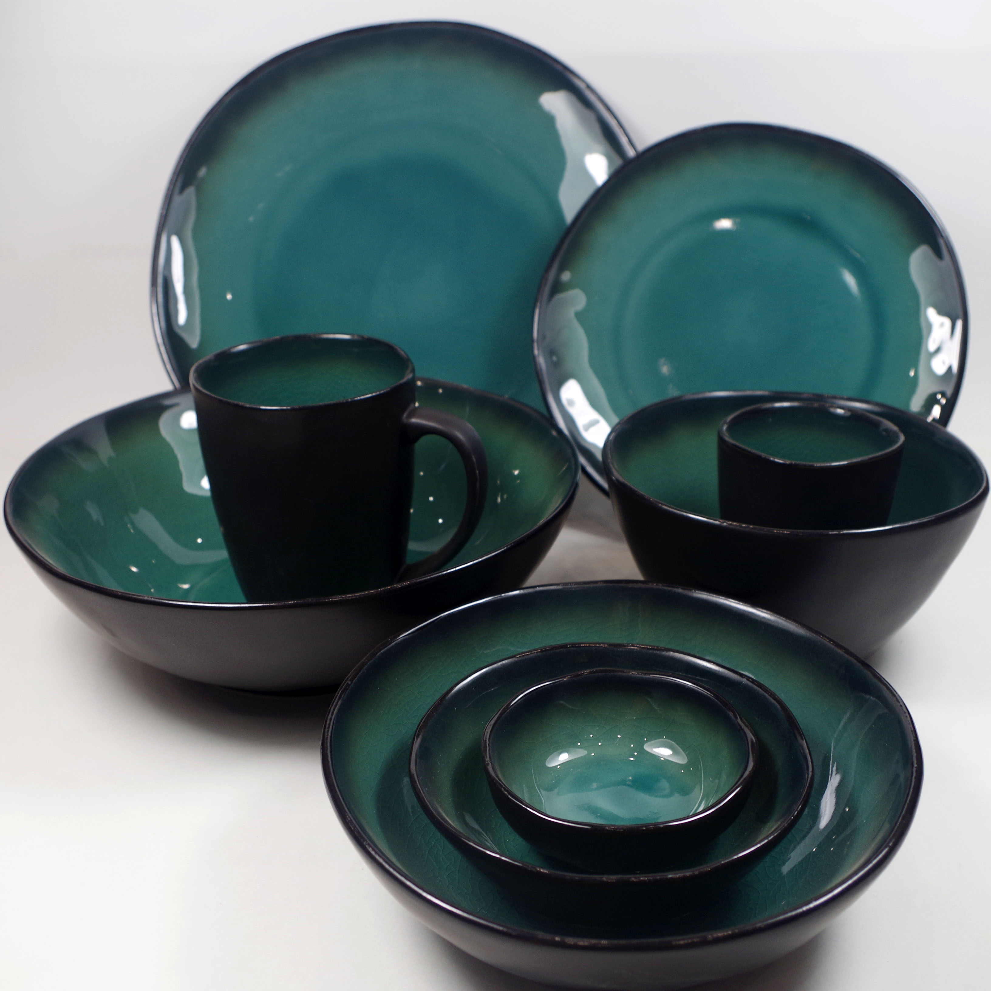 Stoneware Items in Crackle Glaze