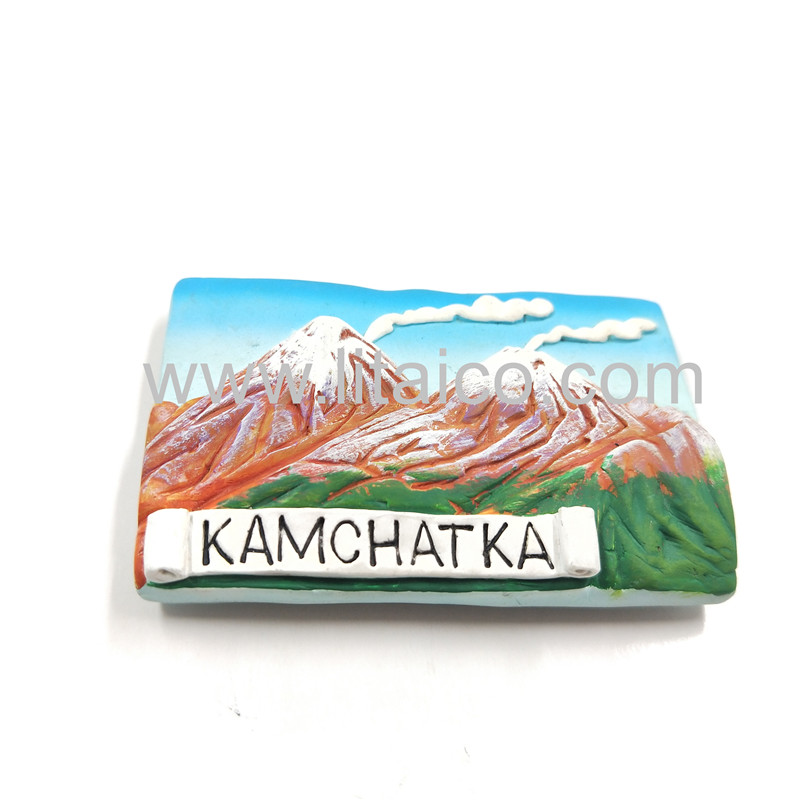 Volcanic cluster resin refrigerator magnet