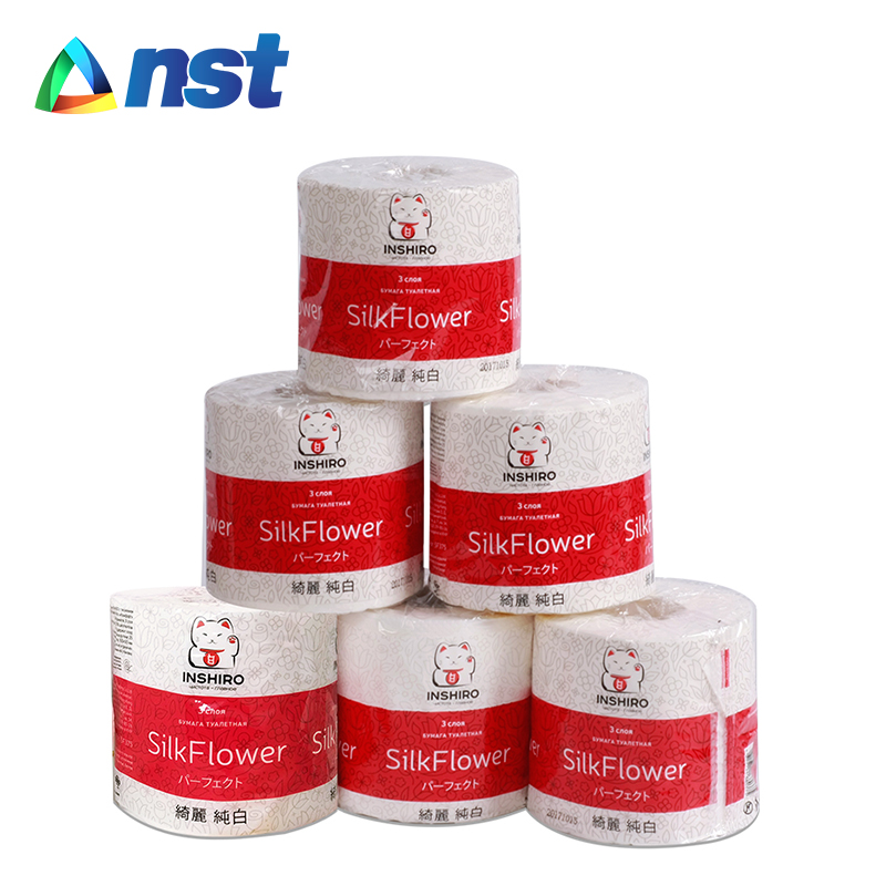 Best quality 3 layer OEM design flower embossing toilet paper customizable size