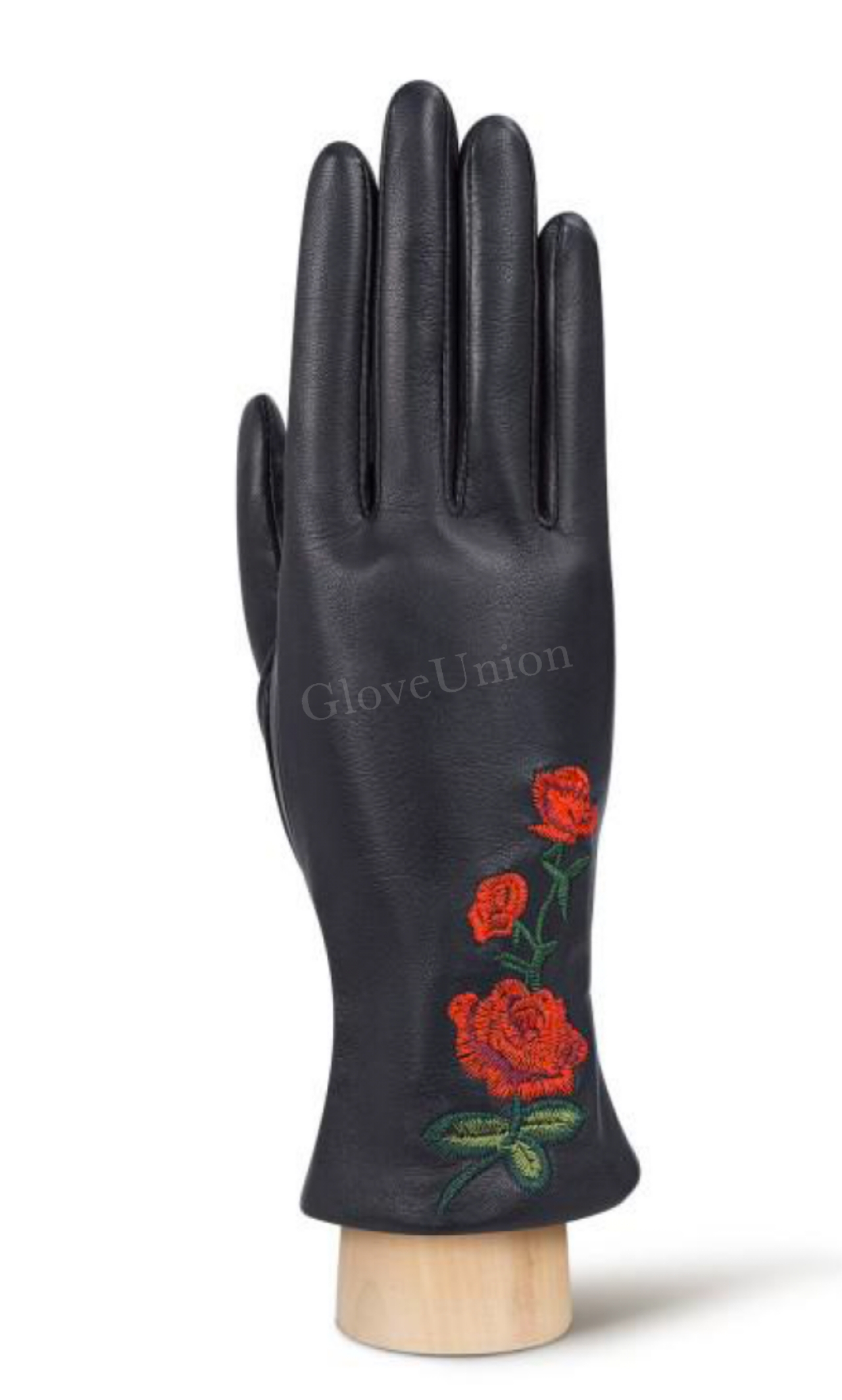 Ladies' sheepbskin Leather Glove with embroidery