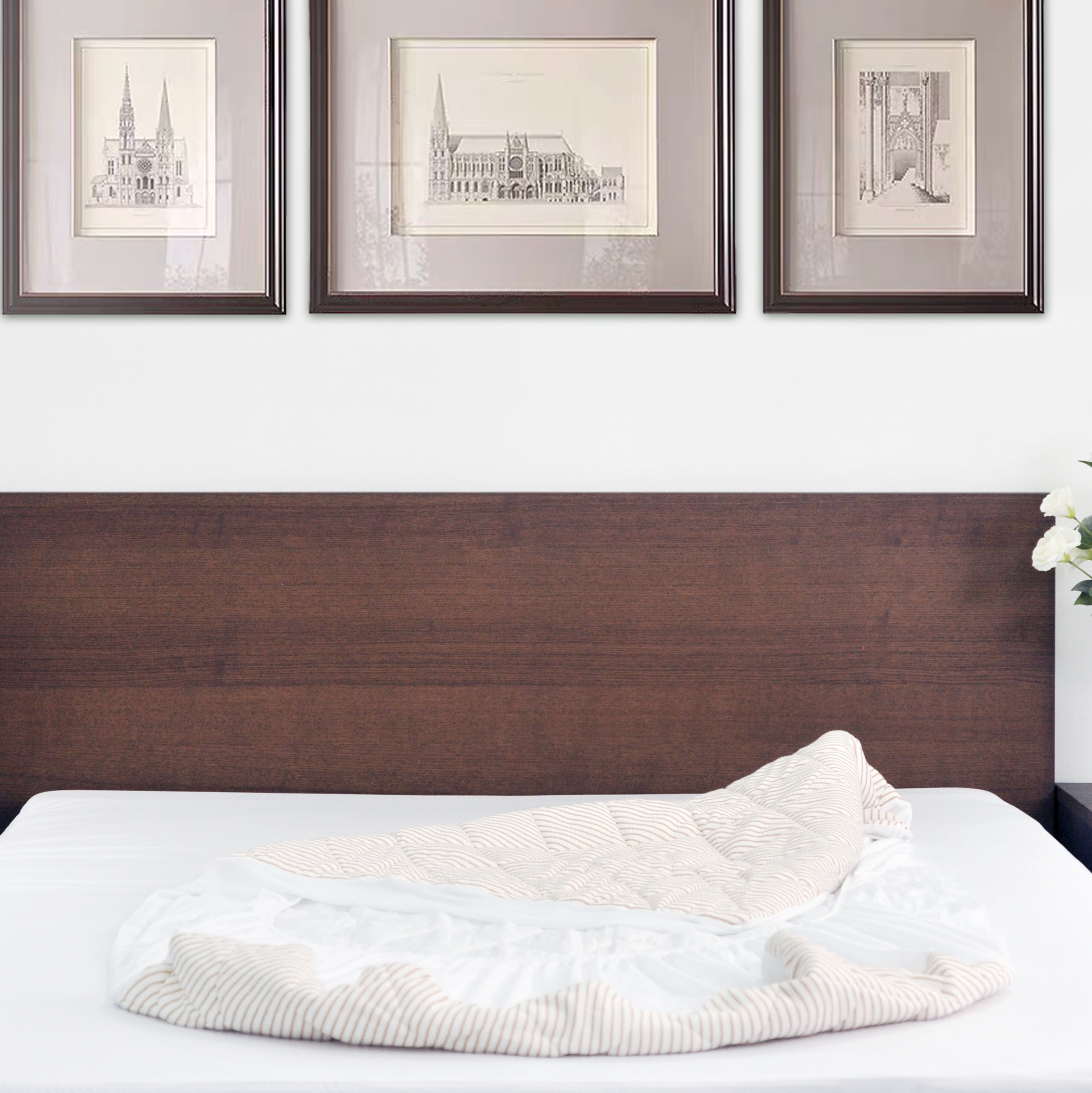 Copper infused anti-bacterial quilted mattress protector