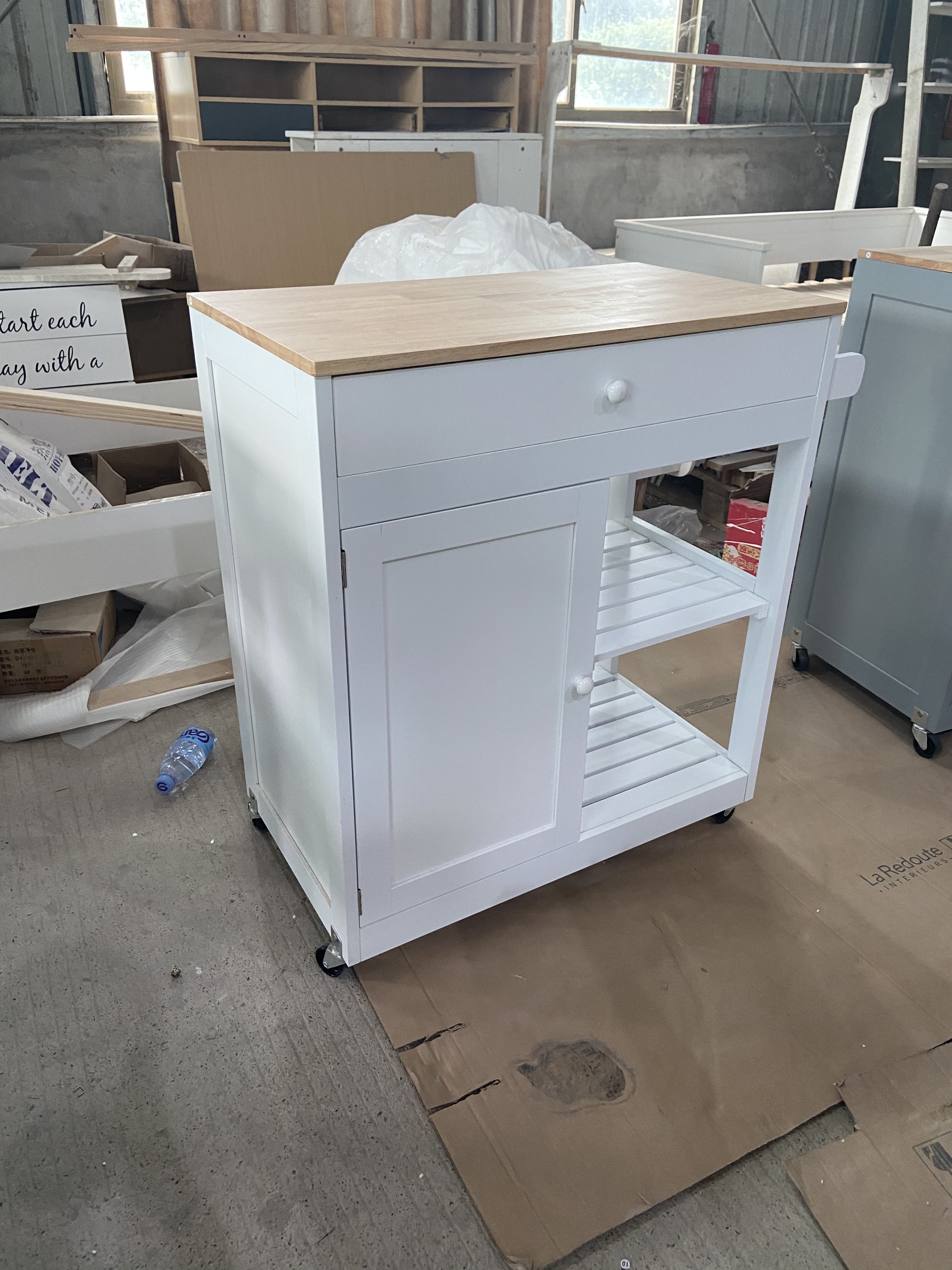 kitchen cart white