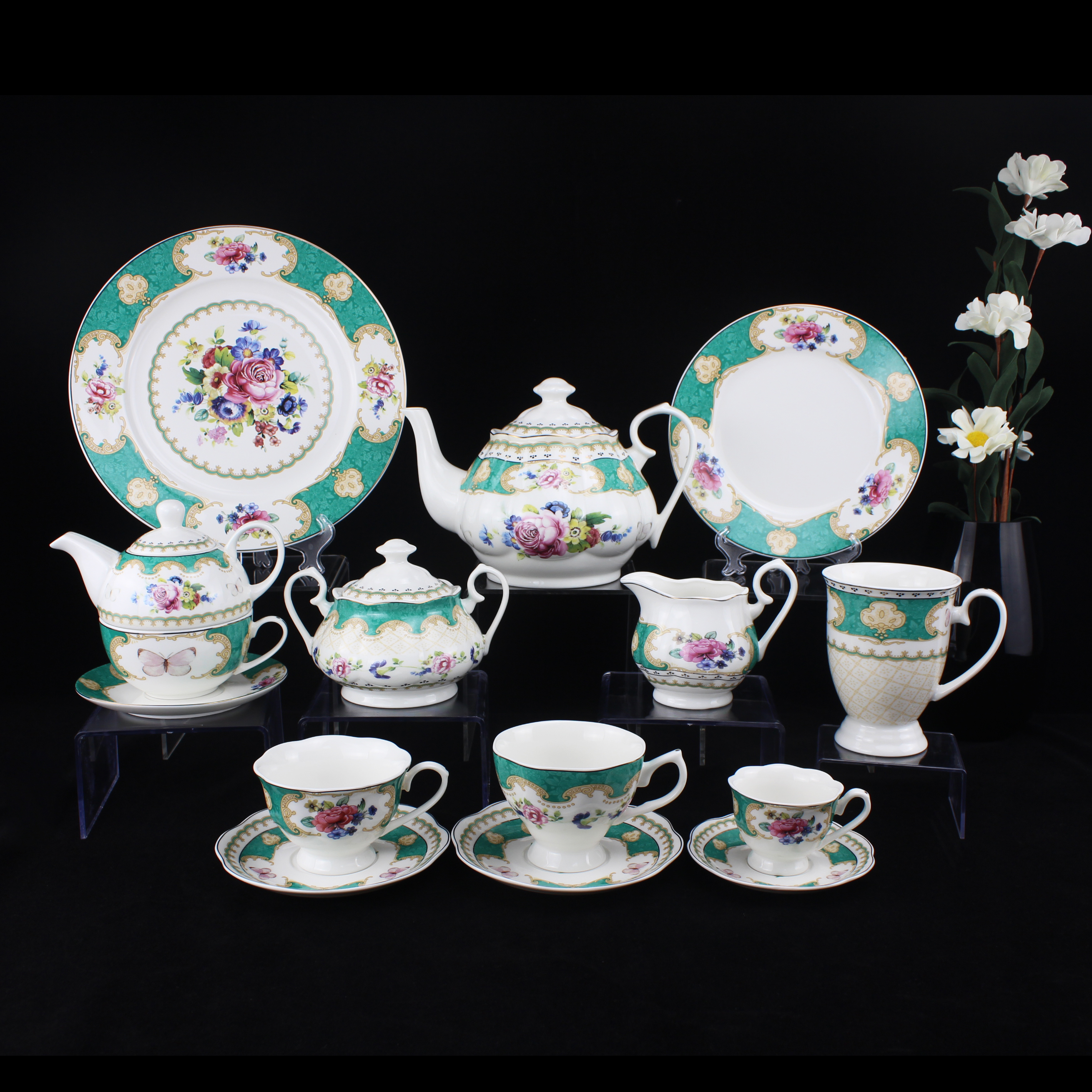 New Bone China Tea Set