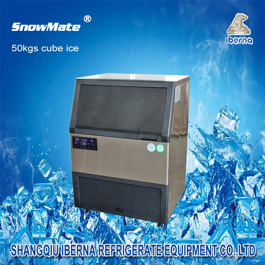 Self-Contained Spray Water 50kgs Cube Ice Maker for Food Processing