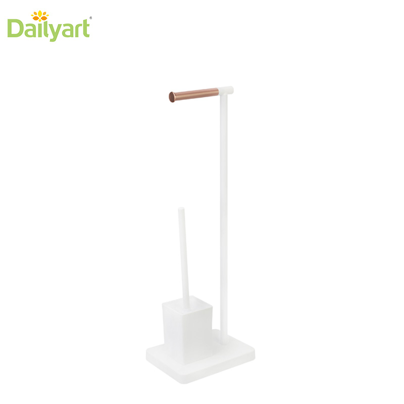 stainless steel toile brush with paper holder