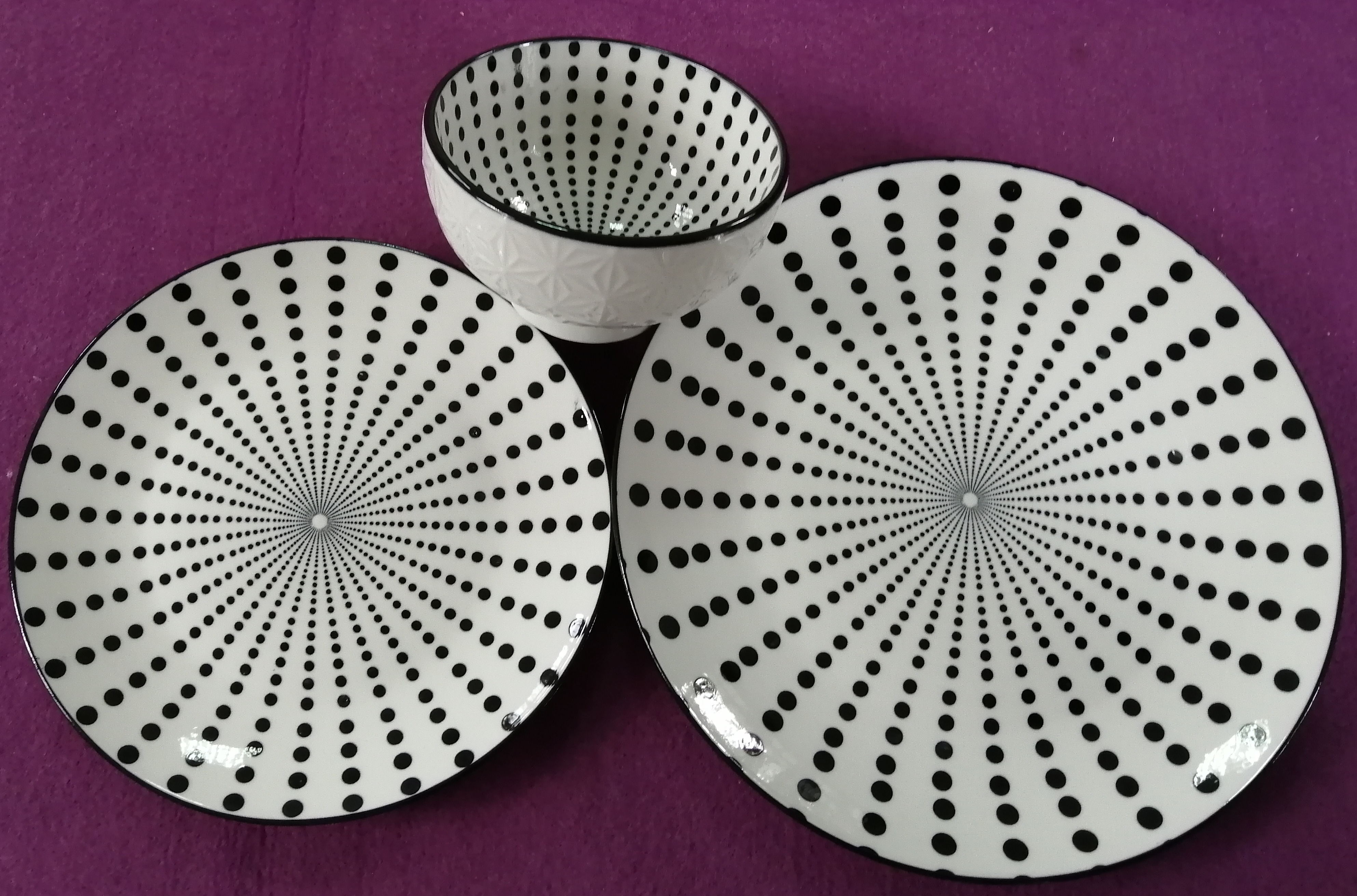 18pcs Dinner Set Pad Printing