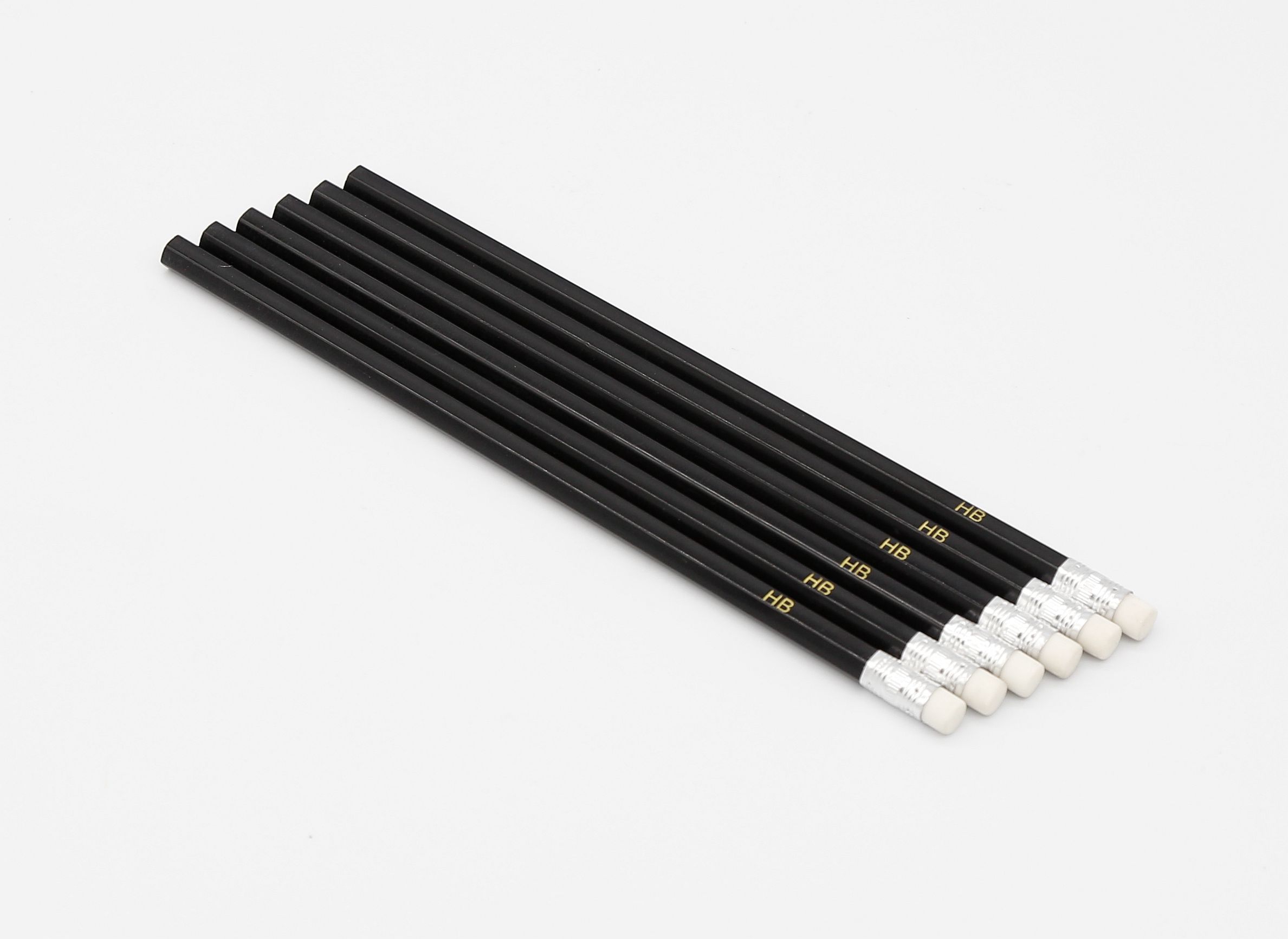 Plastic HB pencil with white Eraser Manufacture Customized Package High Quality Wholesale