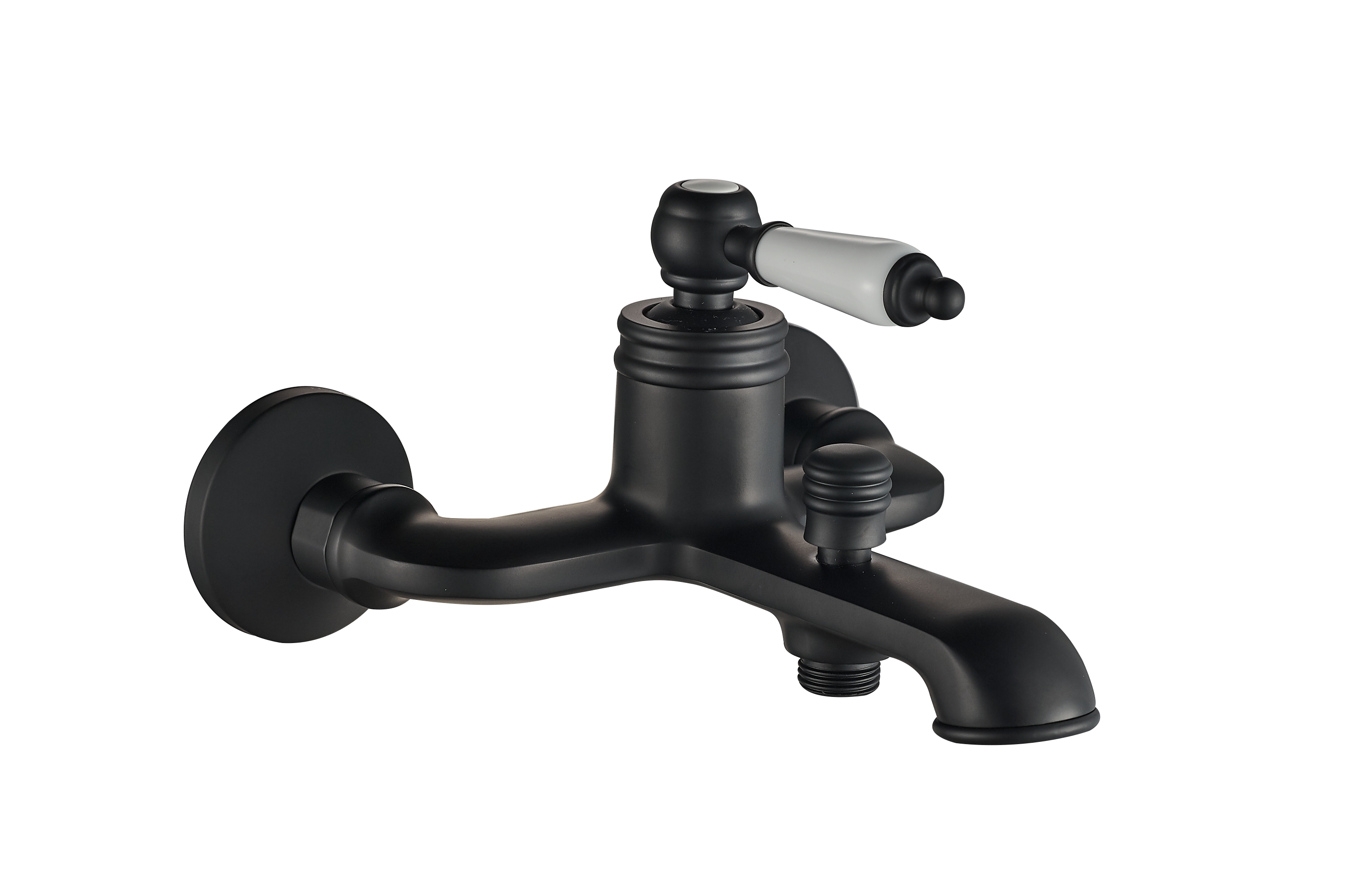 New Single lever spray black painting bathtub faucet